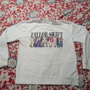 Taylor Swift Graphic White Sweatshirt